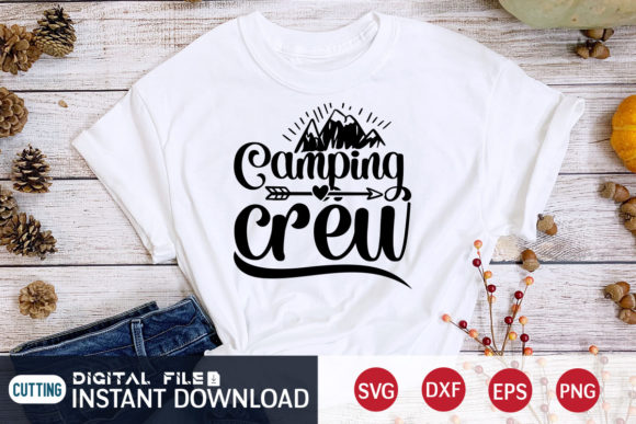 Camping Crew Funny Camping Svg Design Graphics