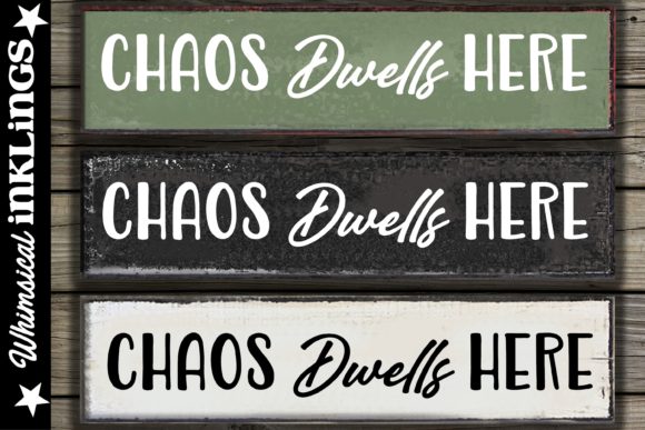 Chaos Dwells Here Graphics for Local Branding