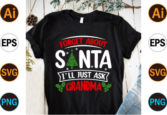 Christmas Typography SVG Funny T Shirt Graphics for Print Templates
