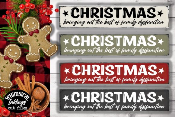Family Dysfunction Christmas Graphics for Local Branding