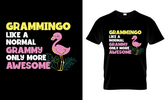 Grammingo Like a Normal Grammy T-Shirt Graphics for Print Templates