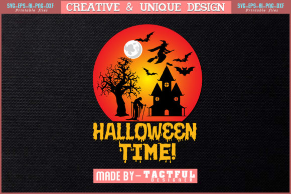 HALLOWEEN TIME Graphics for Print Templates