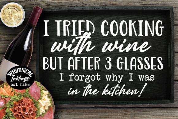 I Tried Cooking with Wine Graphics