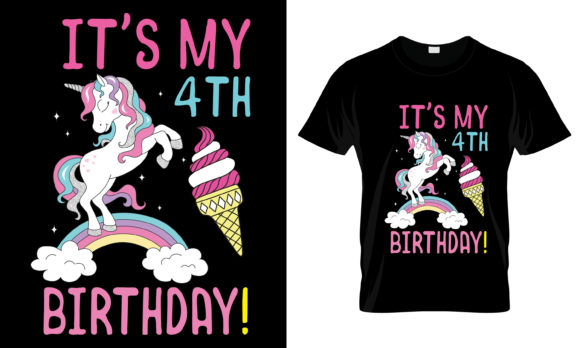 My 4th Birthday Graphics for Print Templates