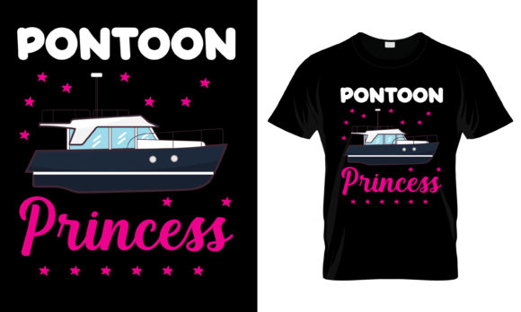 Pontoon Princess Graphics for Print Templates