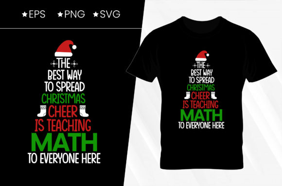 Spread Christmas Cheer T-shirt Design: A Graphic Asset for Seasonal Branding