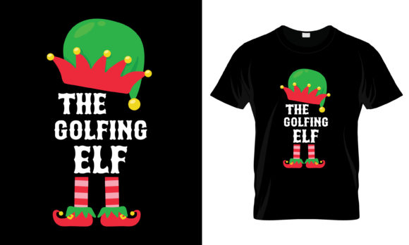 The Golfing Elf T-Shirt Graphics