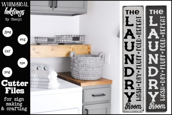 The Laundry Room Vertical Graphics