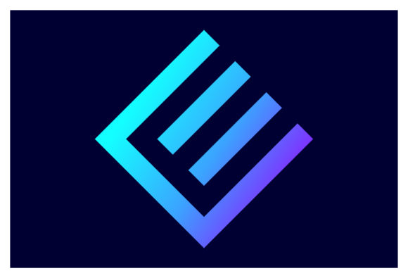 Unique Letter E Logo Design Vector Icon